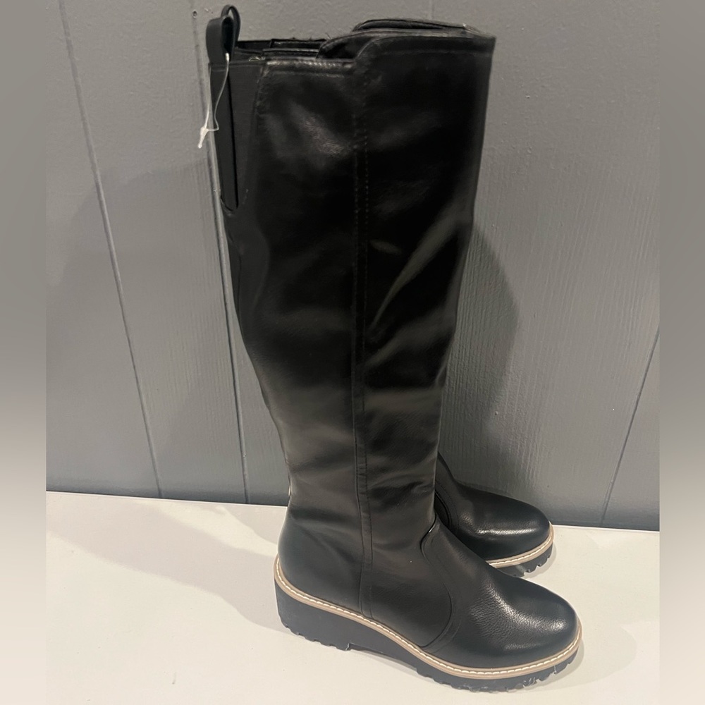 DV by Dolce Vita Black Wedge Boots